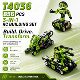 Kubo Bot 3x1 — 3-in-1 Remote Control Building Block Robot