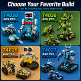 Kubo Bot 3x1 — 3-in-1 Remote Control Building Block Robot